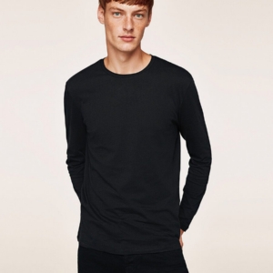Ribbed High Neck Sweater